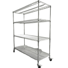 Hotselling industrial ESD rack shelf Chrome Heavy Duty Storage Rack Chrome Wire Shelving